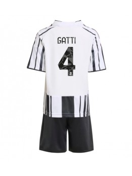 Juventus Federico Gatti #4 Replika Hemmakläder Barn 2025-26 Kortärmad (+ byxor)